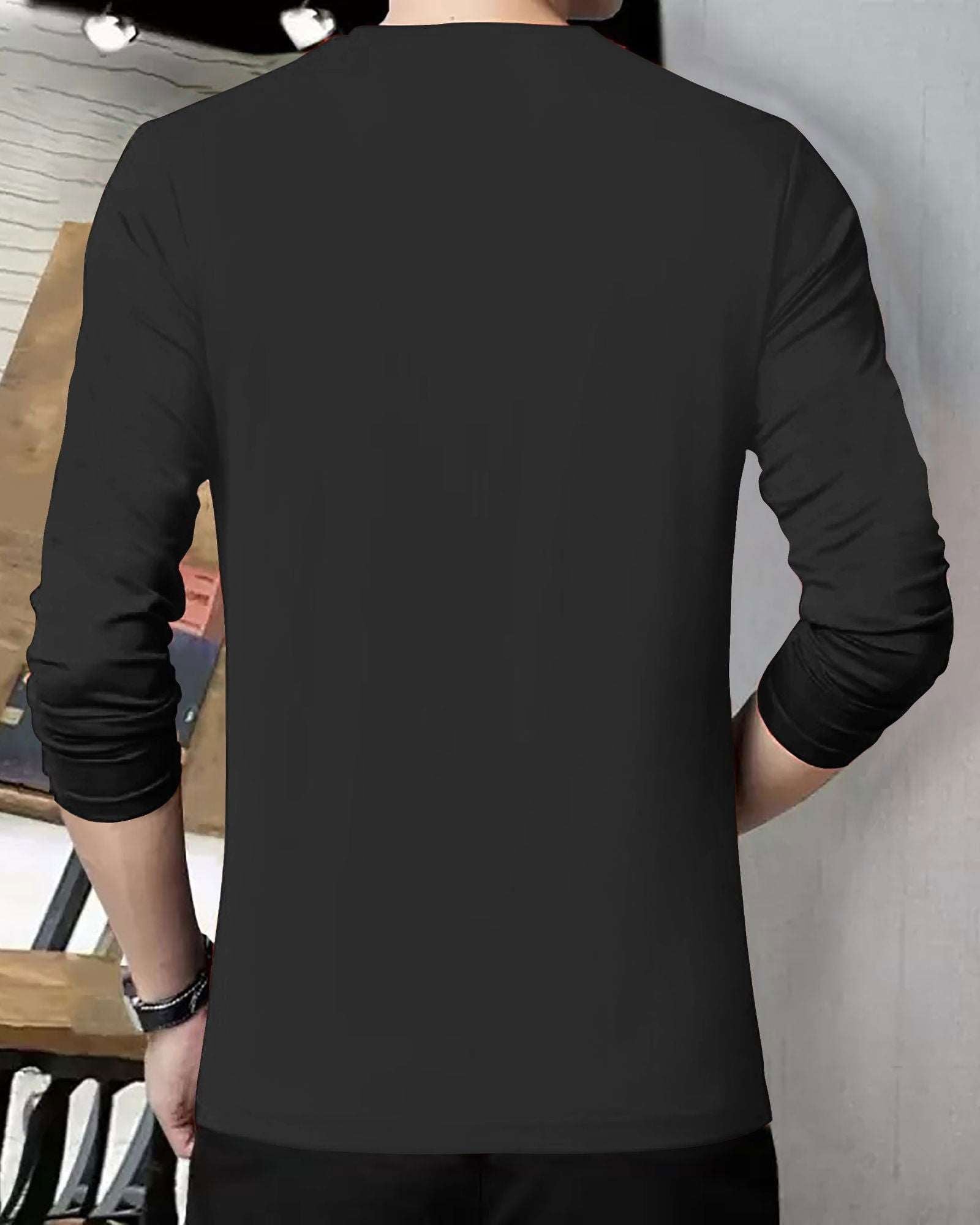 FastColors Printed Grey full sleeve t shirt for men - FastColors - FastColors Printed Men Round Neck Grey T-Shirt - FastColors - #tag1# - #tag2# - #tag3# - 