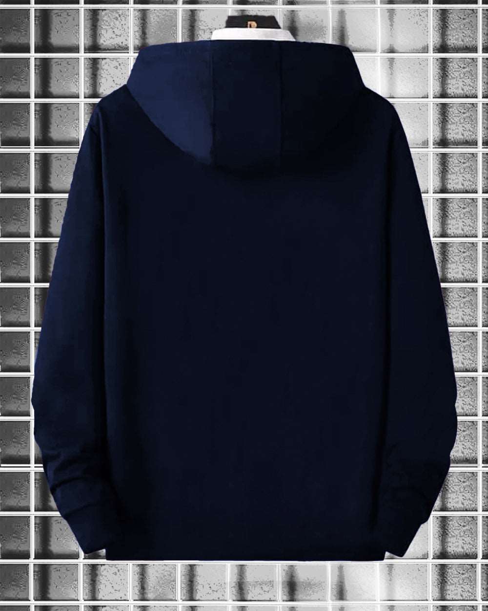 FastColors Printed Men Hooded Neck Dark Blue T-Shirt - FastColors