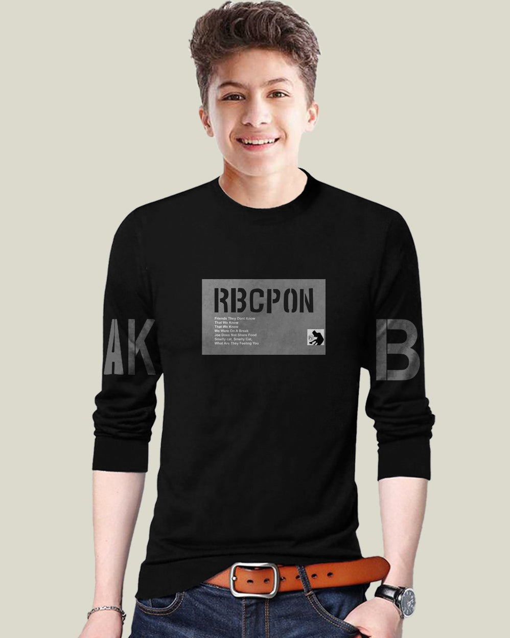 FastColors RBCPN Printed t shirt for kids - FastColors - #color_Black FastColors Logo Printed kids tshirt - FastColors - #tag1# - #tag2# - #tag3# - 
