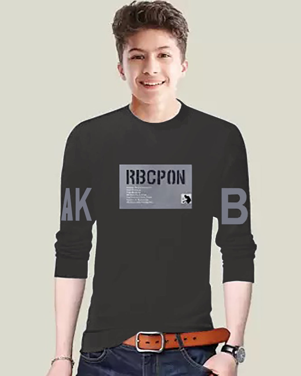 FastColors RBCPN Printed t shirt for kids - FastColors - #color_Grey FastColors Logo Printed kids tshirt - FastColors - #tag1# - #tag2# - #tag3# - 