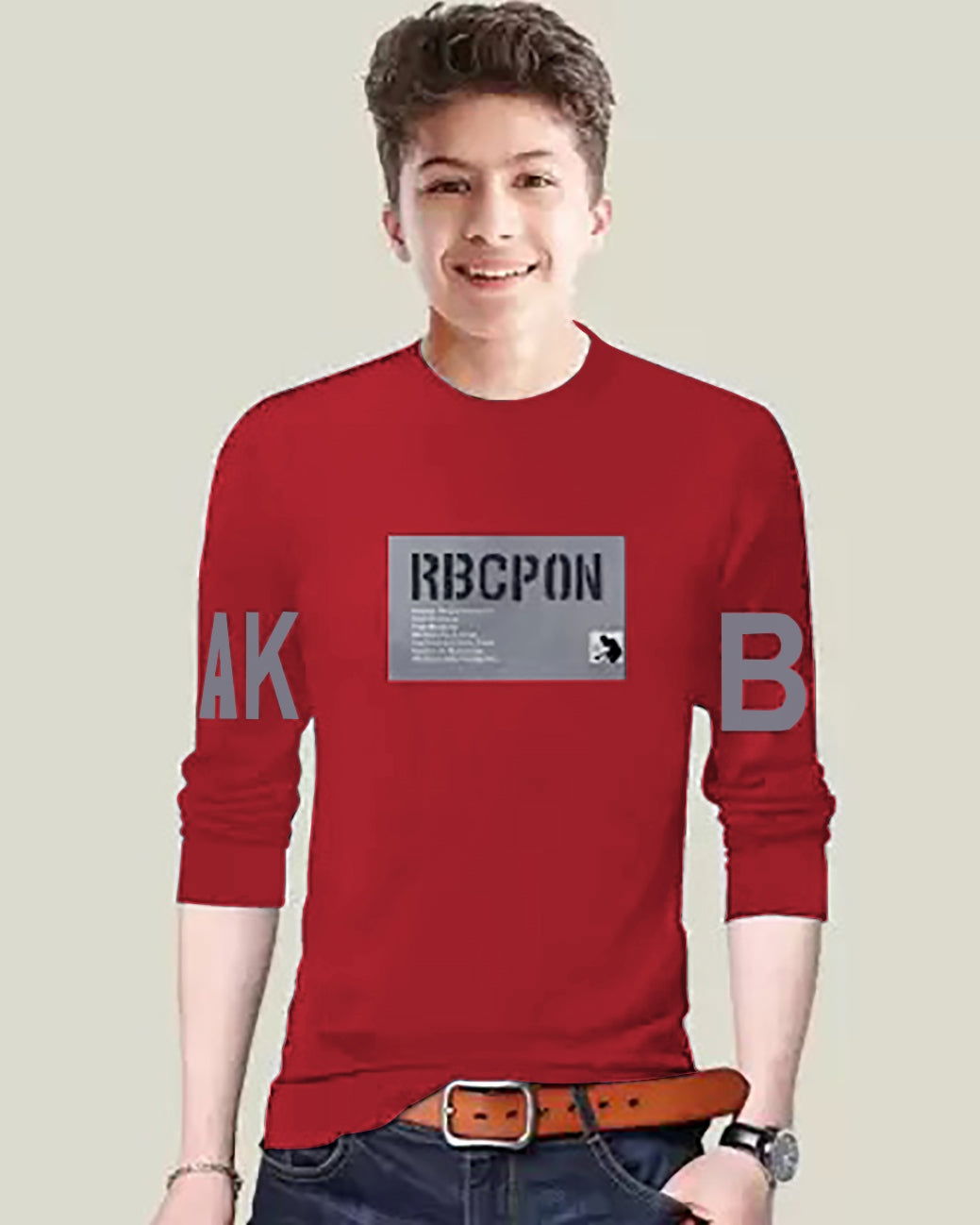 FastColors RBCPN Printed t shirt for kids - FastColors - #color_Red FastColors Logo Printed kids tshirt - FastColors - #tag1# - #tag2# - #tag3# - 