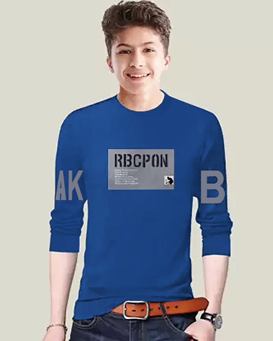 FastColors RBCPN Printed t shirt for kids - FastColors - #color_blue FastColors Logo Printed kids tshirt - FastColors - #tag1# - #tag2# - #tag3# - 