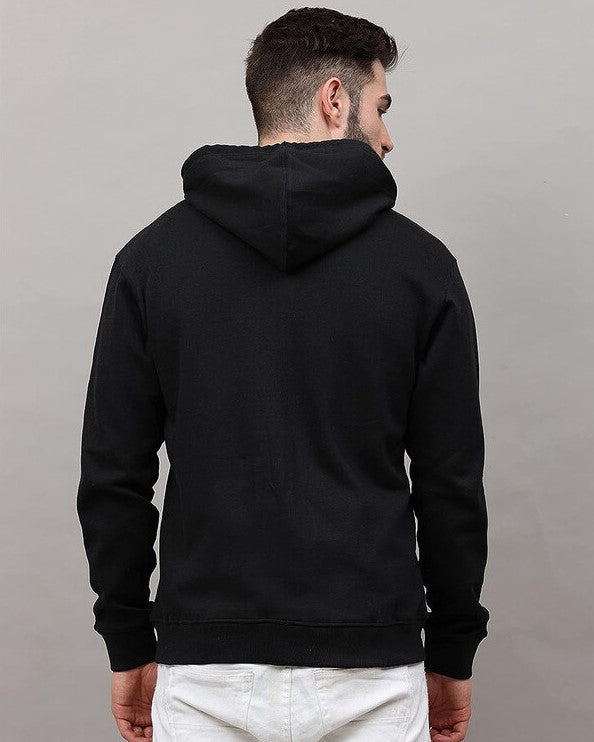 Full Printed Hooded Sweatshirt - FastColors #color_Black