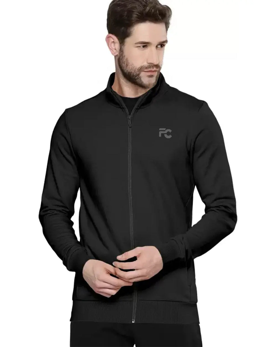 Full Sleeve Black Zipper jackets for men S