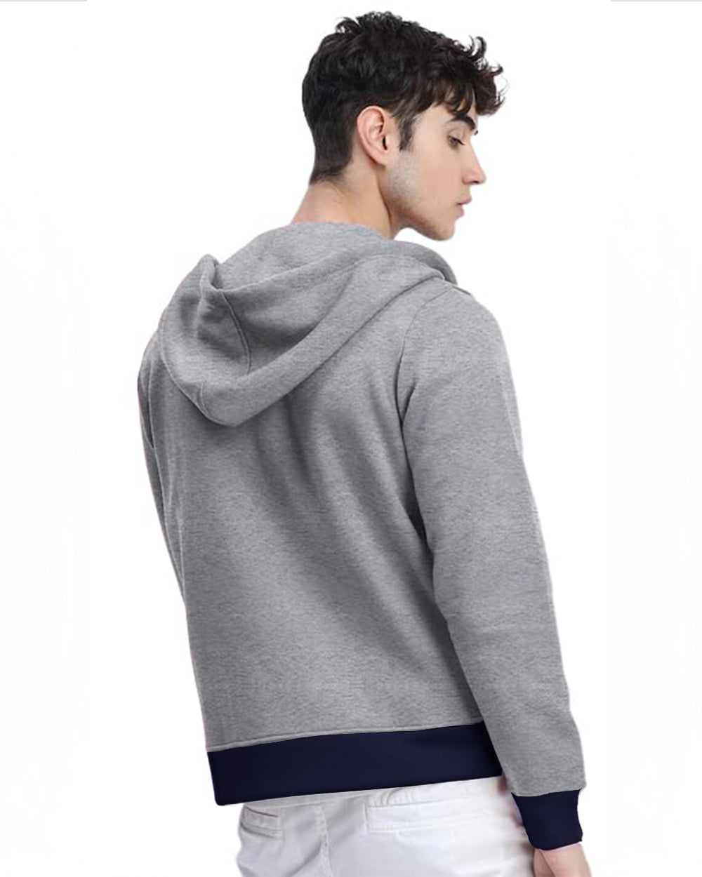 Full Sleeve Grey Solid Men Jacket - FastColors