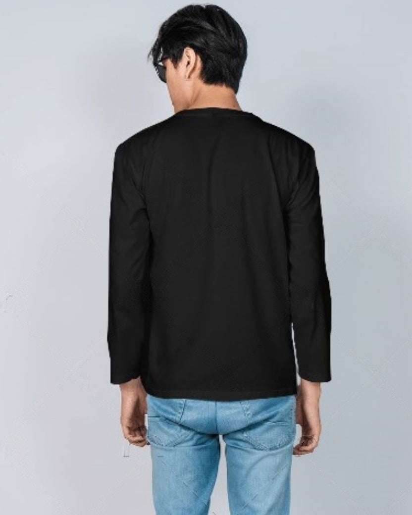 Grateful Black Polyester full sleeve t shirt for men - FastColors - Polyester Full Sleeve Tshirt - FastColors - #tag1# - #tag2# - #tag3# - 