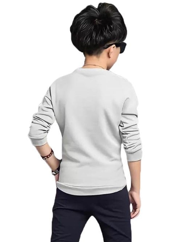 Grey T Shirt and Black Track Boys Combo Set - FastColors