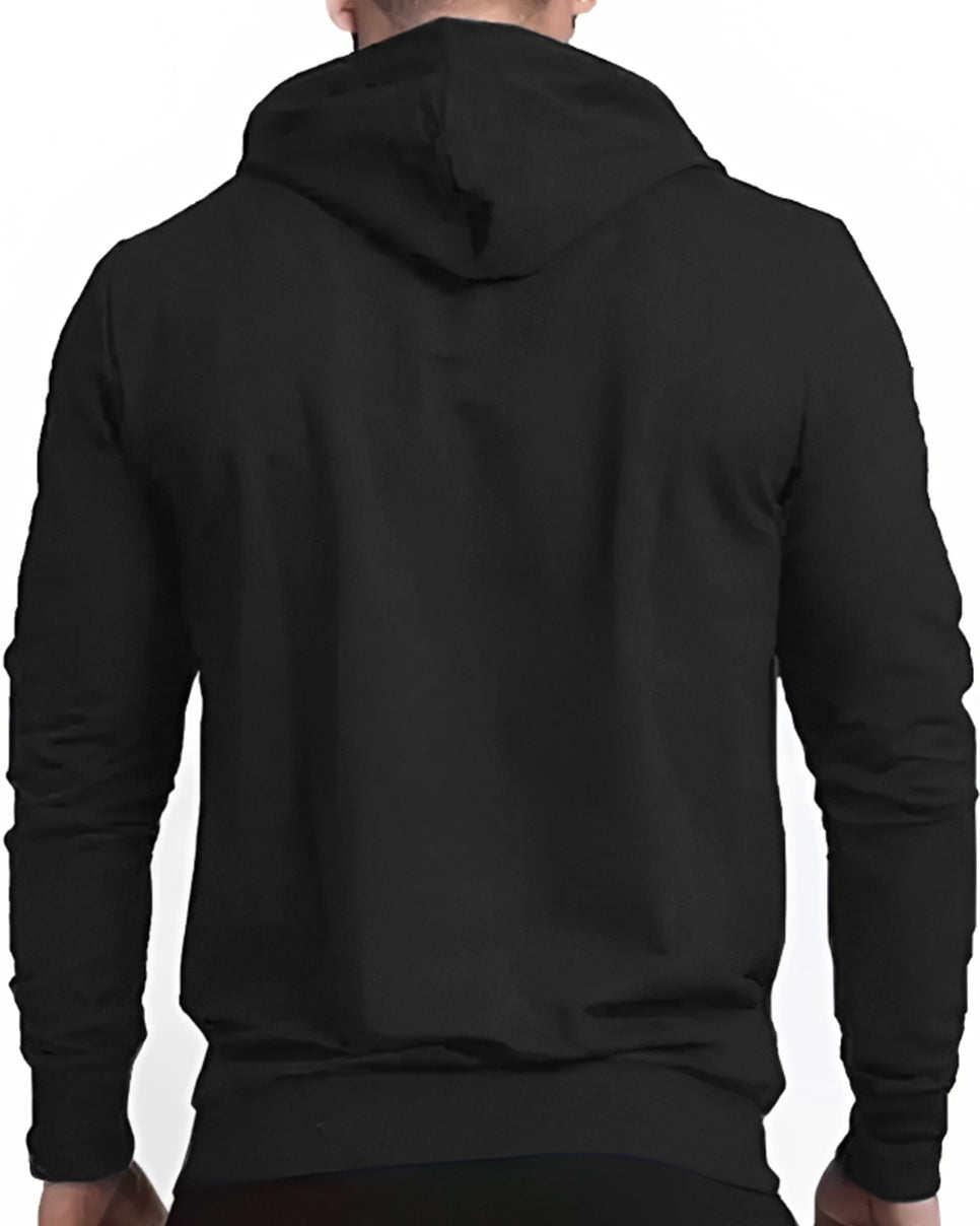 Heart Beat Printed Hoodie SweatShirt - FastColors #color_Black