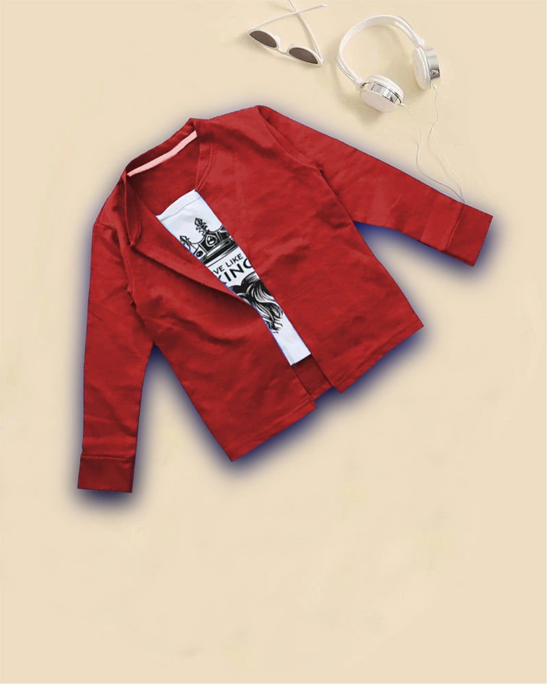 KIng OverCoat Boys Tshirt and Track Pant combo - FastColors