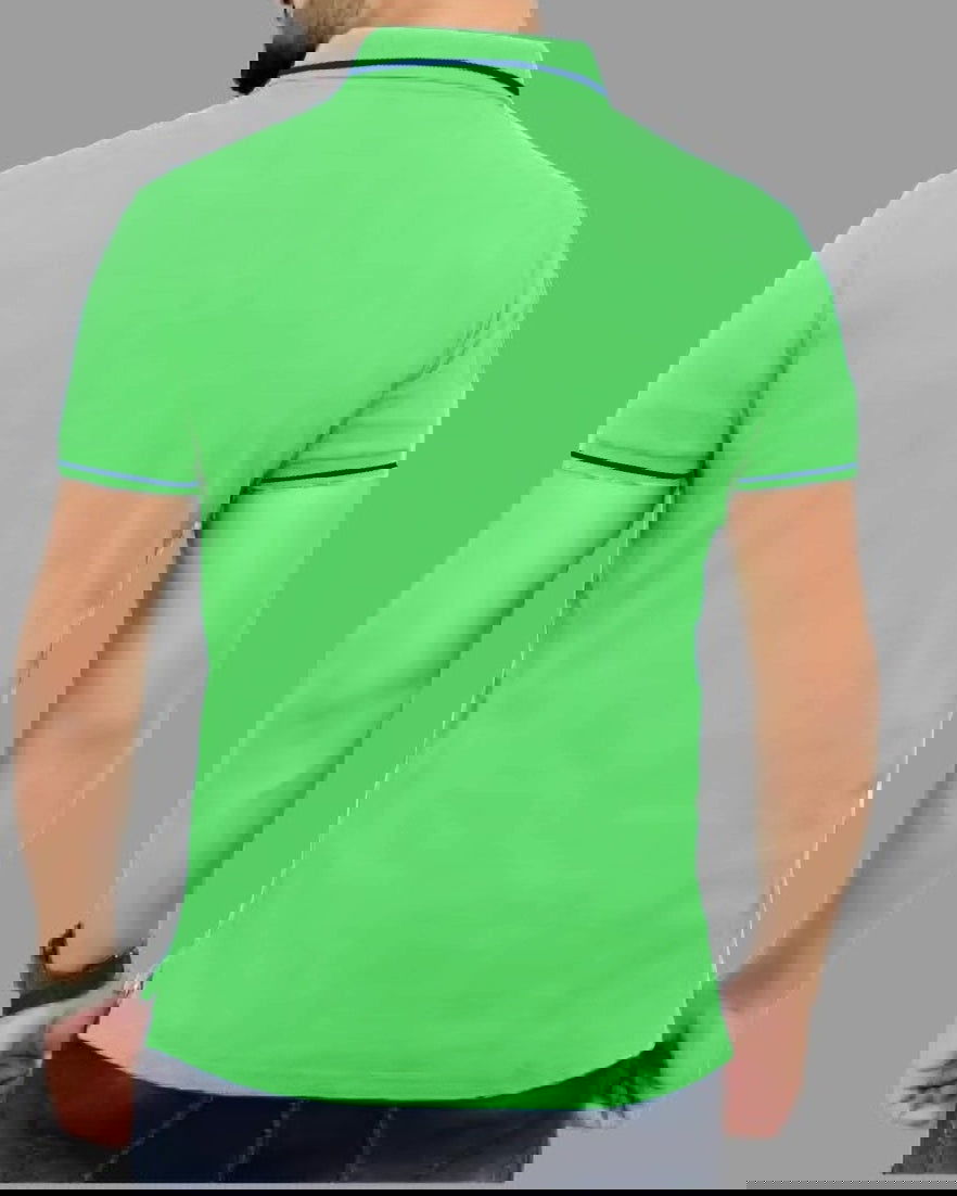 Light Green Polo t-shirt for men - FastColors - Light Green Polo T Shirt - FastColors - #tag1# - #tag2# - #tag3# - 