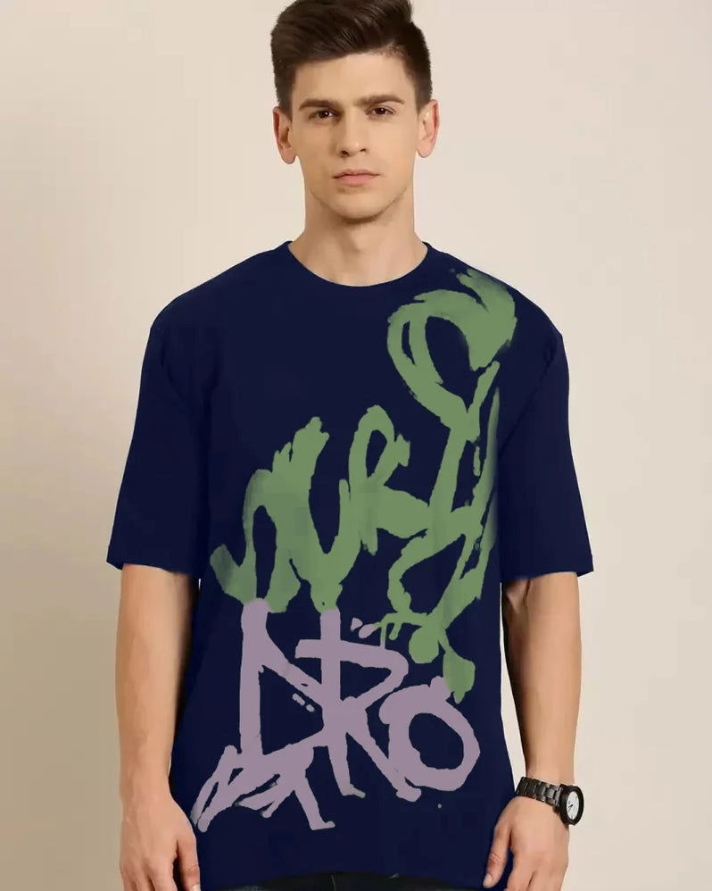 Line art Printed Oversize T-Shirts - FastColors
