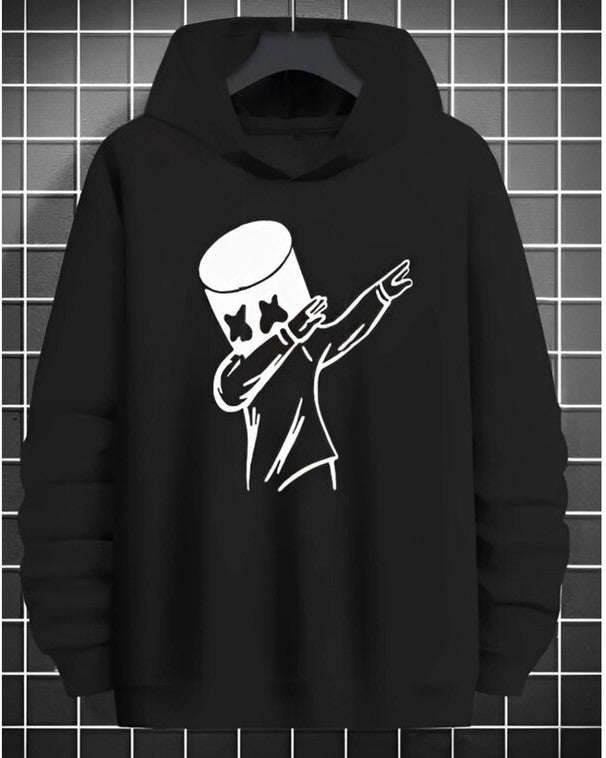 #color_Black Marshemllow Hoodie Men's Sweatshirt - FastColors
