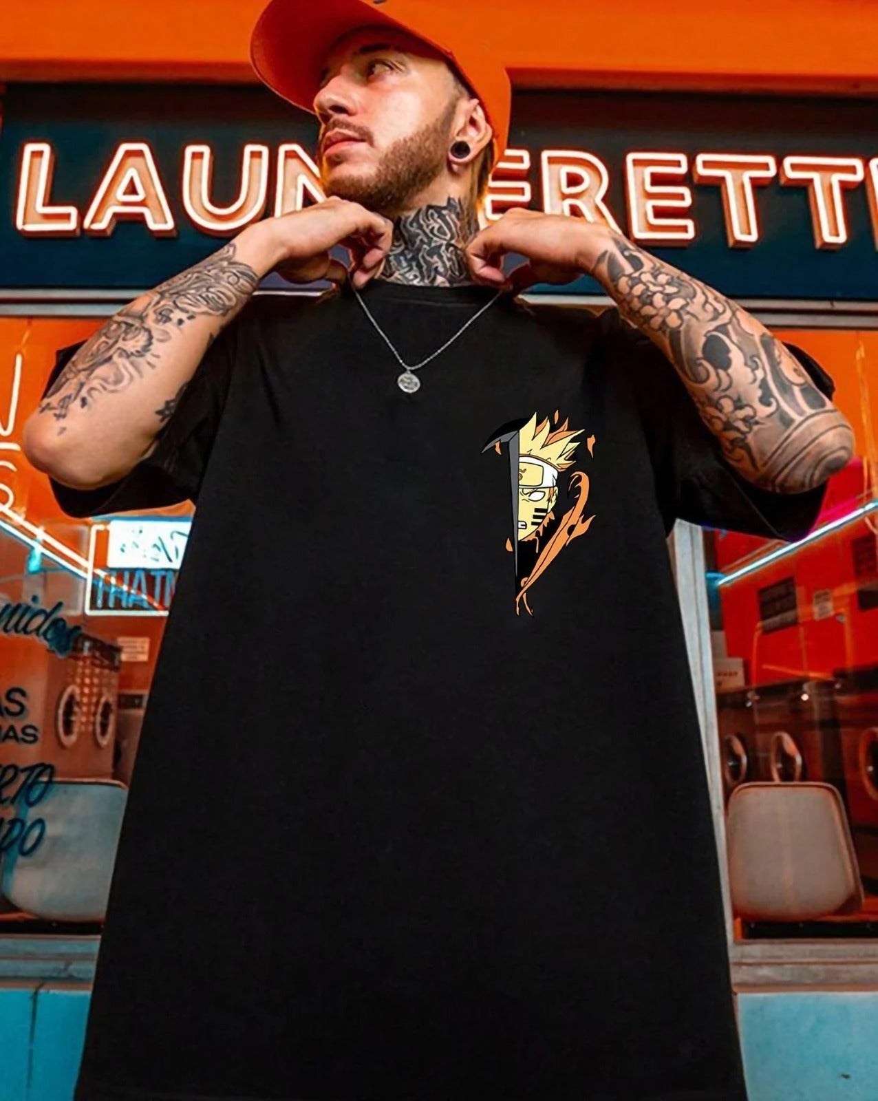 Naruto Oversize Printed T-Shirt - FastColors