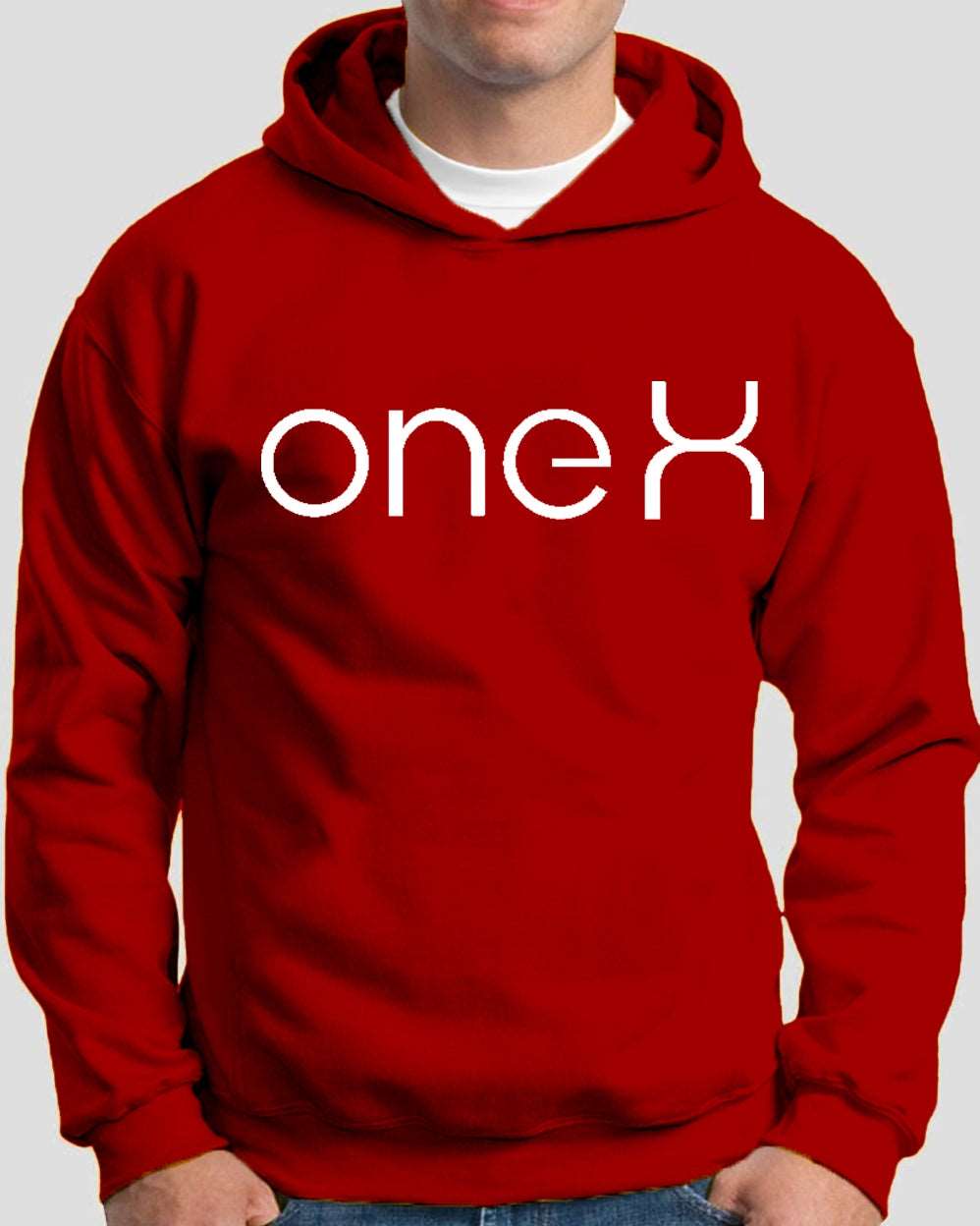 #color_Red ONE Hoodie Sweatshirt - FastColors