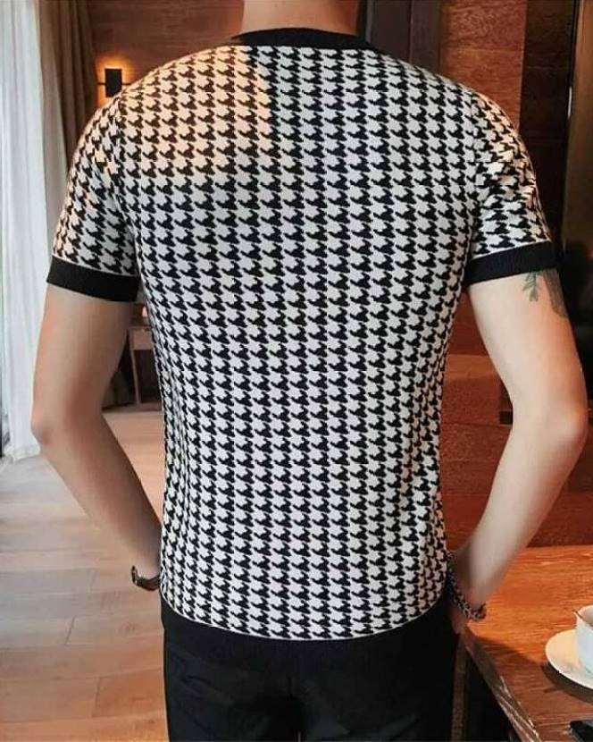 Patterned half sleeve t-shirt for men - FastColors - Patterned Half Sleeve Tshirt - FastColors - #tag1# - #tag2# - #tag3# - 
