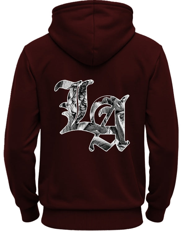 Printed best hoodies for men Sweatshirt/Maroon