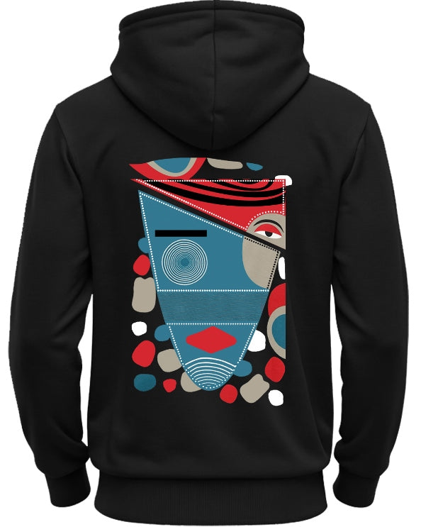 Printed black hoodie mens Sweatshirt