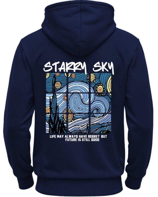 Printed hoodies for men/Navy