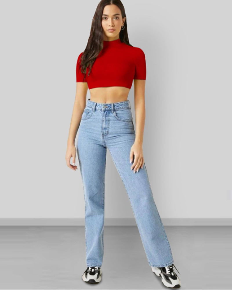 Red Sleeveless women Crop Top 5057 - FastColors - Red Sleeveless Women's Crop Top 5057 - FastColors - #tag1# - #tag2# - #tag3# - 