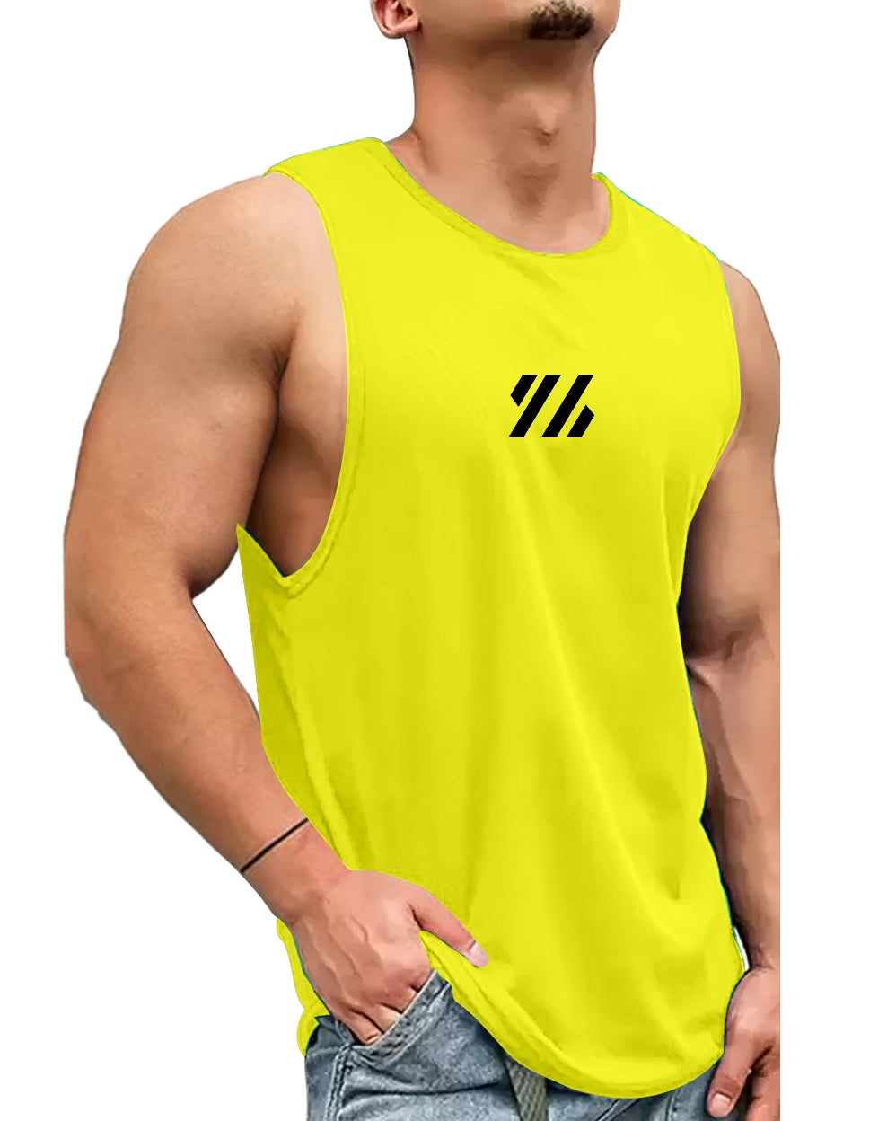 #color_Mustard FastColors-Placement-Printed-Vests-Pack-of-1 - FastColors