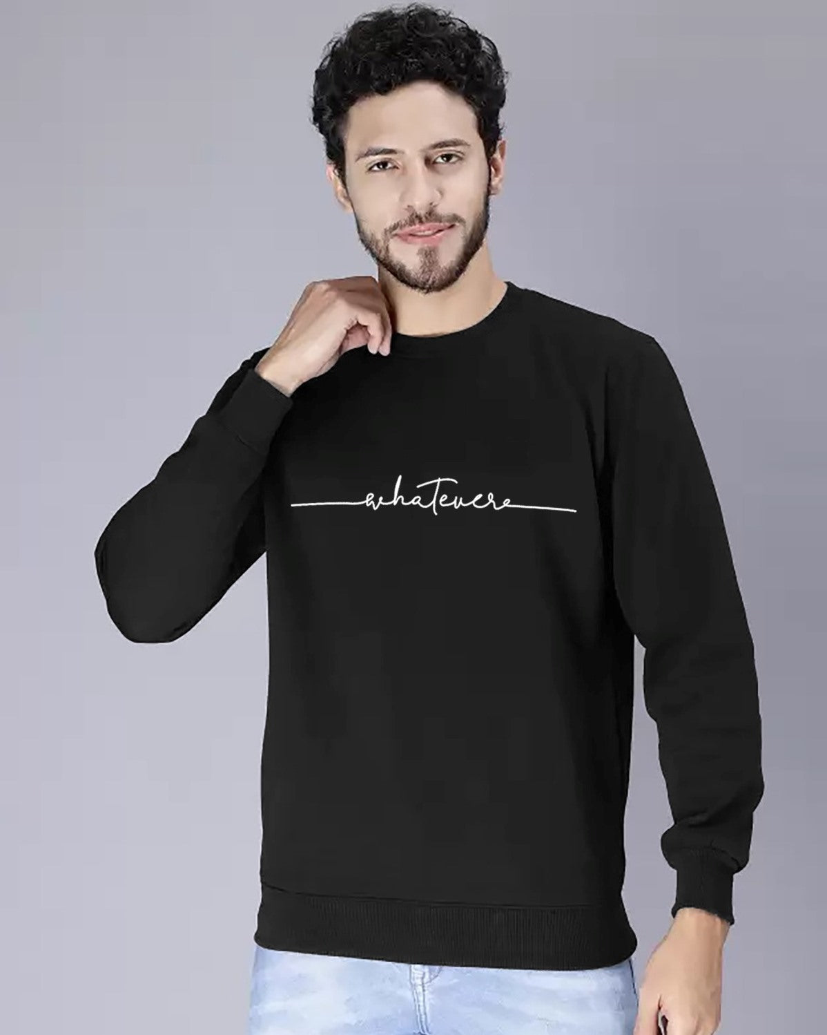 Whatever Round Neck Sweater - FastColors - Whatever Round Neck Sweater - FastColors - #tag1# - #tag2# - #tag3# - 